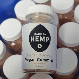 Made By Hemp – Full Spectrum Raspberry Vegan Gummy