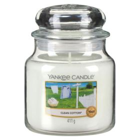 Yankee Candle Clean Cotton Scented Medium Jar 14.5 oz