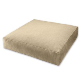 Jaxx Brio Large DÃ©cor Floor Pillow / Meditation Yoga Cushion, Plush Microvelvet, Camel