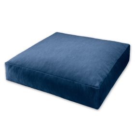 Jaxx Brio Large DÃ©cor Floor Pillow / Meditation Yoga Cushion, Plush Microvelvet, Indigo