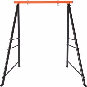 Porch Swing Frame, 550lbs Weight Capacity Swing Stand, Heavy Duty A-Frame Swing, Swing Stand Frame for Yoga Hammock Saucer Baby Porch Swing (Orange