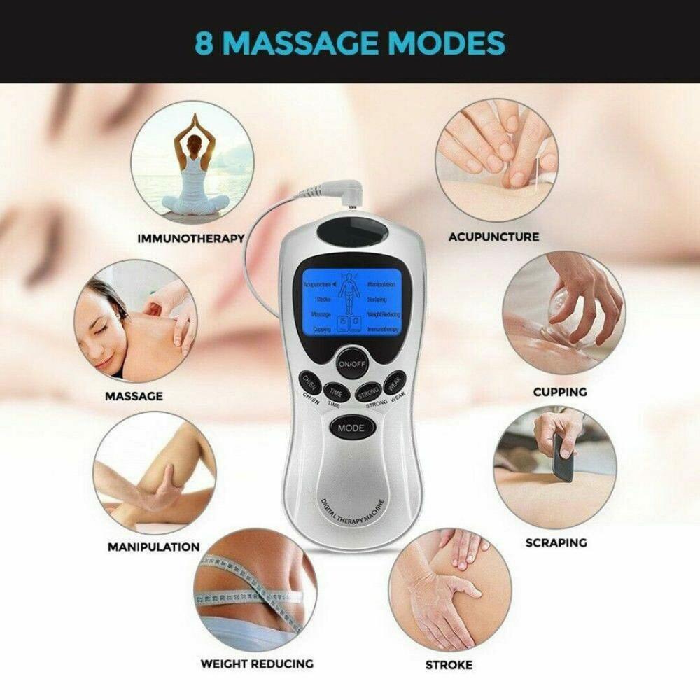 Electric Tens Unit Machine Pulse Massager Muscle Stimulator Therapy 