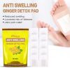 Ginger Wormwood Foot Patch Anti-Swelling Detox Pads Relief Stress Pain Revitalizing Improve Sleep Adhesive Sticker Plaster