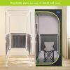 Portable Plus Type Full Size Far Infrared Sauna tent. Spa, Detox ,Therapy and Relaxation at home.Larger Space,Stainless Steel Pipes Connector Easy to