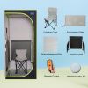 Portable Plus Type Full Size Far Infrared Sauna tent. Spa, Detox ,Therapy and Relaxation at home.Larger Space,Stainless Steel Pipes Connector Easy to