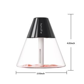 1pc Small Humidifier Home Quiet Bedroom USB Charging Car Humidifier Office Desktop Portable Dorm Bedside Mini Car Aromatherapy Spray (Color: 260ml Black Humidifier)