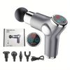 High Frequency Massage Gun Mini LCD 32 Speeds Fascia Gun Muscle Massager Relaxation Body Relax Fitness