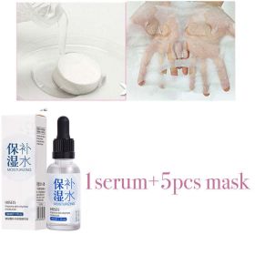 100ML Hyaluronic Acid Serum Facial Acido Hialuronico Bioaqua Essence Hyaluronik Asit Skin Face Serum Beauty Moisturizer (Net Wt: 30ml serum 5pcs mask)