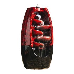 Flowing Water Creative Ornament Backflow Incense Burner (Type: Style C, Color: As pic show)