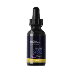 CBD + CBN Sleep Tinctures (Broad Spectrum CBD) (Strength & Flavor: 1500mg Lemon)